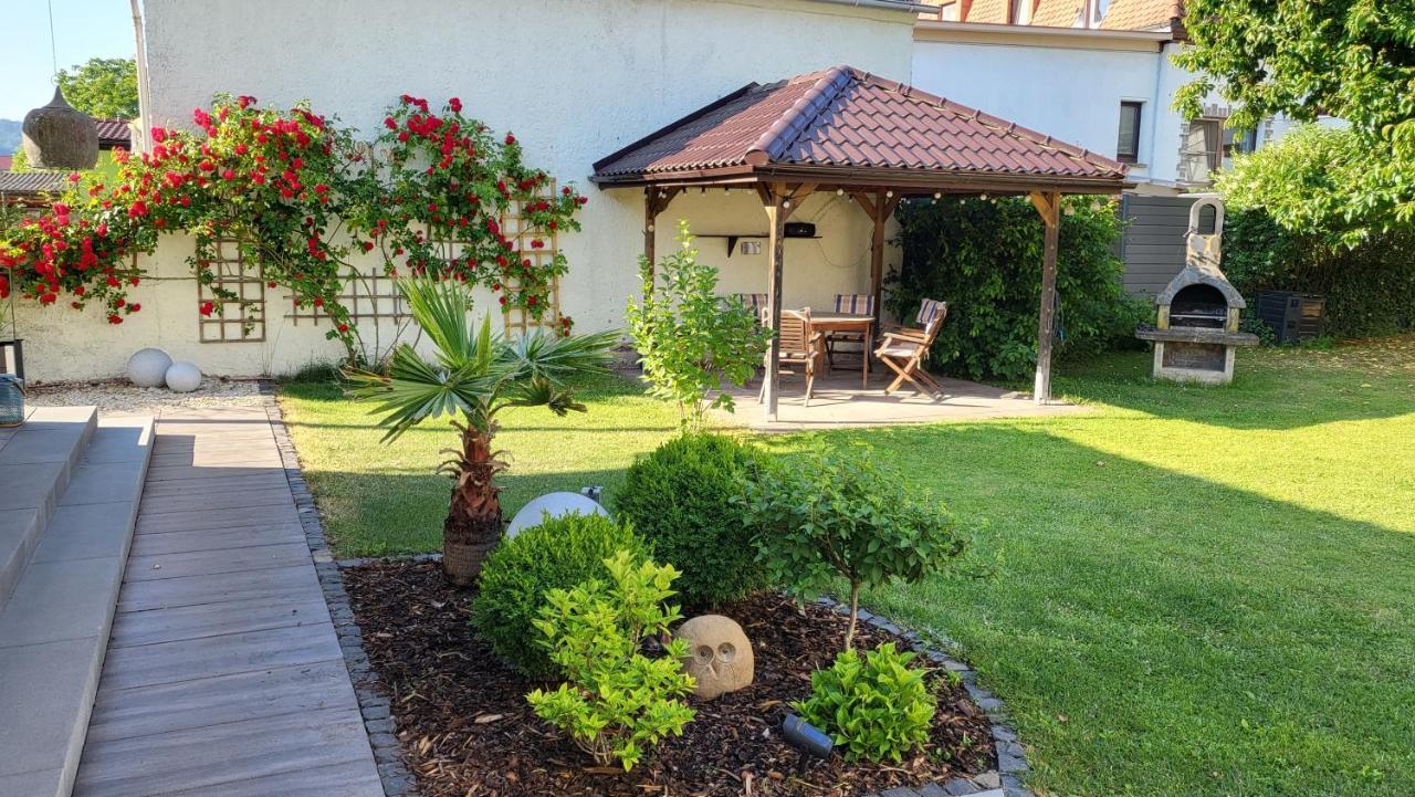 Apartments Am Saalebogen Mit Gartenterrasse & Grillkamin, Freie Parkplaetze Rudolstadt Exterior foto